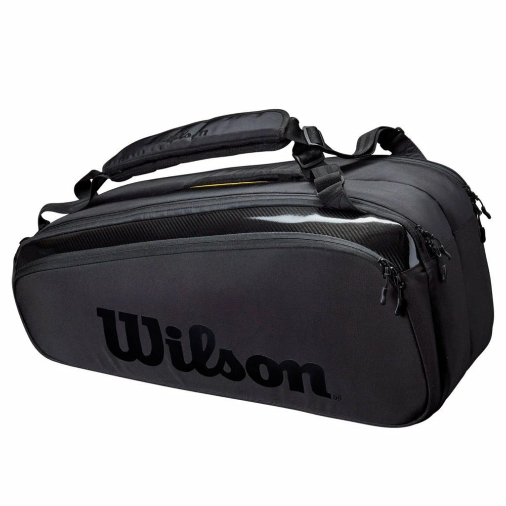 Wilson Pro Staff V13 Super Tour 9 Pack Racquet Bag (Black)
