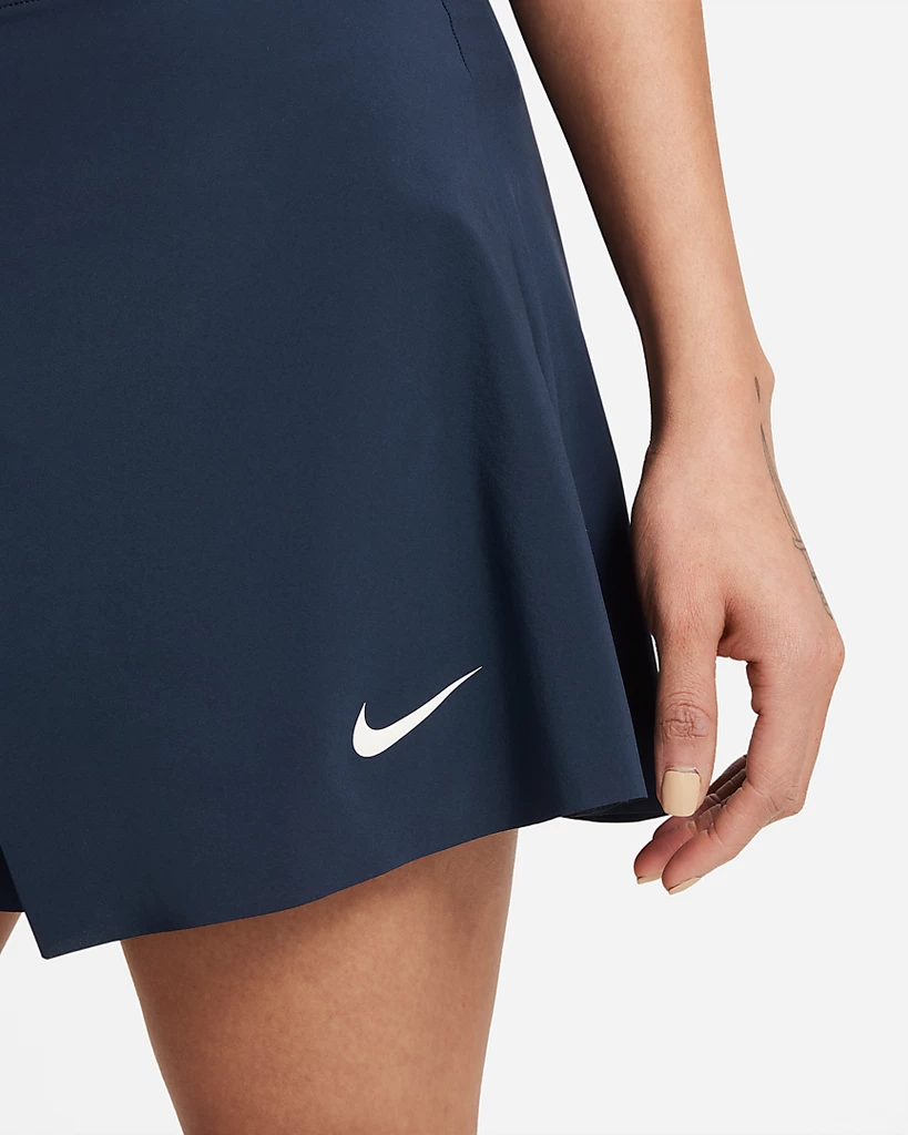 Nike Women's Dri-FI ADV Slam Skirt (Obsidian/White) 5 Nike Women's Dri-FI ADV Slam Skirt (Obsidian/White) - Image 3