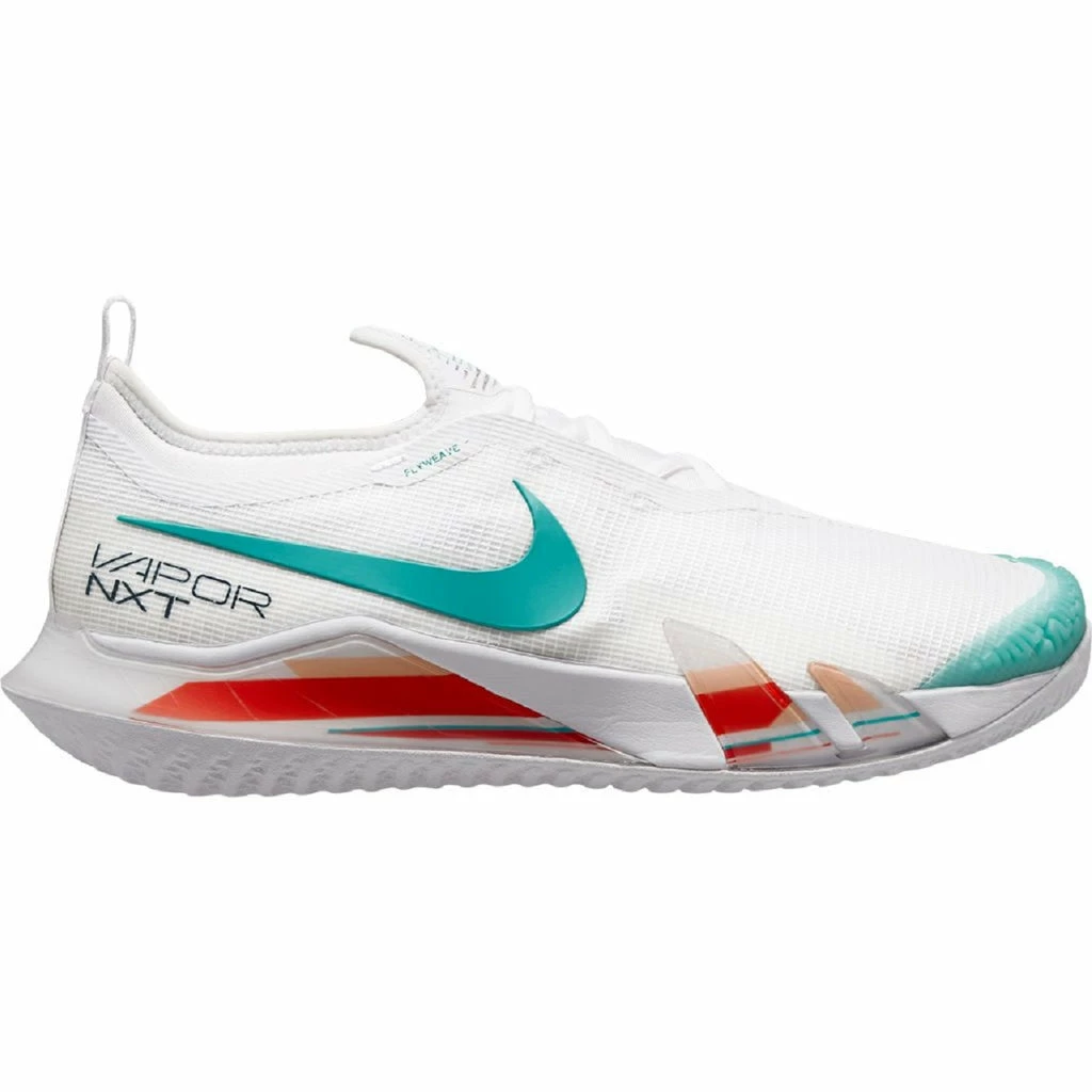 Nike React Vapor NXT Men's Tennis Shoe (White/Washed Teal/Habanero Red) 3 Nike React Vapor NXT Men's Tennis Shoe (White/Washed Teal/Habanero Red)